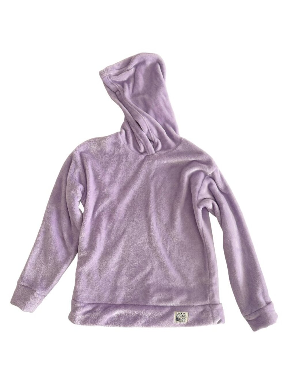 Lucky Brand Plush‎ Hoodie Youth L 14/16 Lilac Soft Fleece